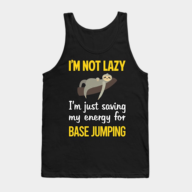 Funny Lazy Base Jumping Tank Top by blakelan128